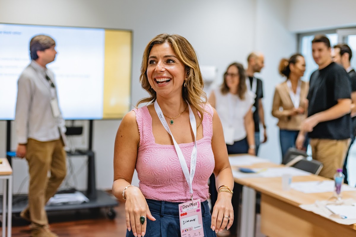 Simone leading a workshop